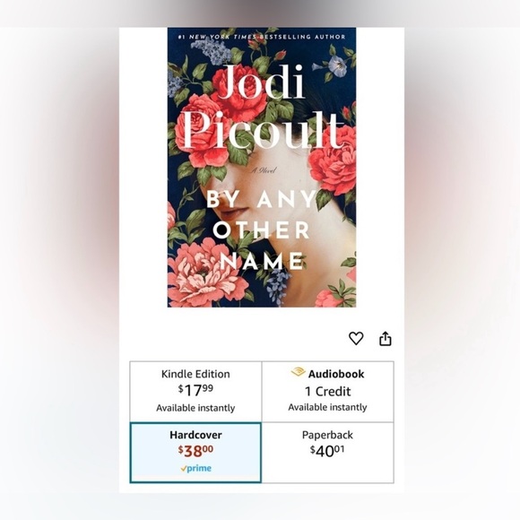 Hardcover edition By Any Other Name by Jodi Picoult - Picture 5 of 10